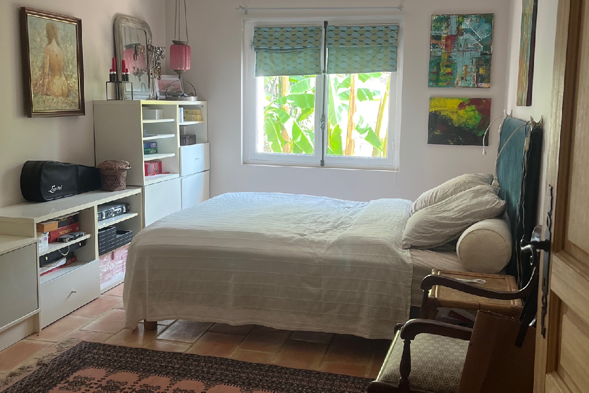 Master suite with walk-in closet